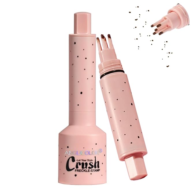 Faux Freckle Stamp, Freckle Pen Waterproof – Faux Freckles Maker for Natural Sun-Kissed Look, Quick-Dry & Long-Lasting, Easy One-Press Application, Cute & Trendy Gift for Women & Girls - 01 Light-BrightBean Baby