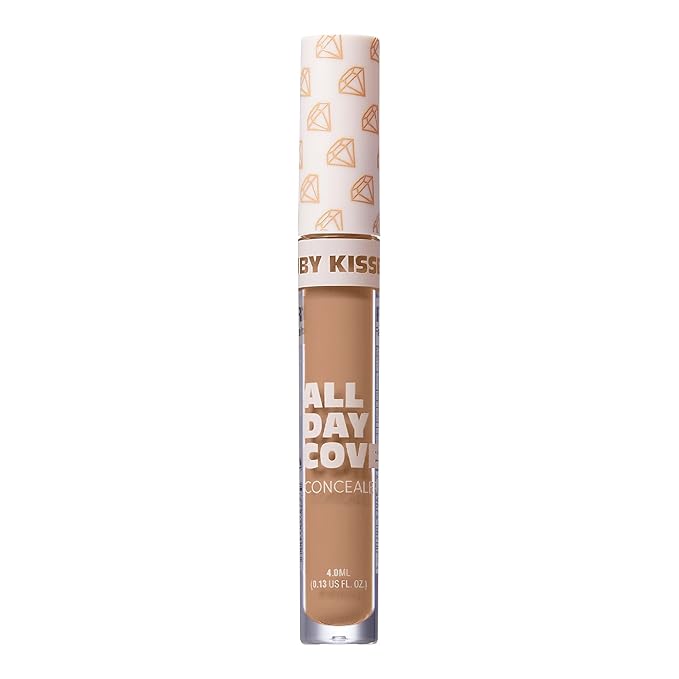 Ruby Kisses All Day Concealer Lightweight Full Coverage Multi-Use Concealer 0.13 Fl Oz (Natural Beige)-BrightBean Baby