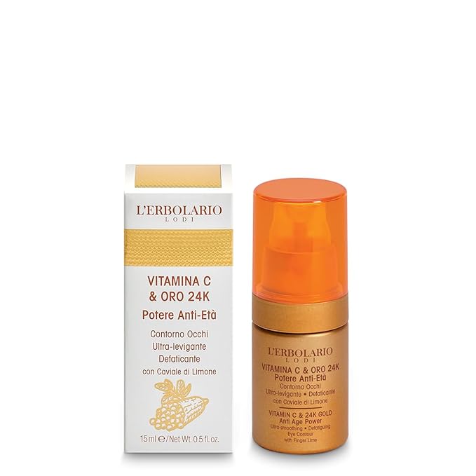 LErbolario Vitamin C & 24K Gold Anti-Ageing Eye Contour Cream-BrightBean Baby