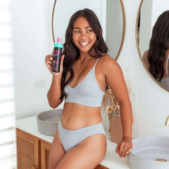 b.tan Dark Self Tanner Mousse | Tan Me Like You Mean It - Dark, 1 Hour Express Sunless Tanner Foam, Bronzing Glow, No Fake Tan Smell, Face & Body, Vegan, Cruelty & Paraben Free, 6.7 Fl Oz-BrightBean Baby