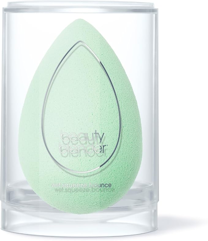 Beautyblender® | Mint Beauty Blender Makeup Sponge, Super-Soft Foam Easily Blends Foundations, Powders & Creams, Made in USA, Reusable, Washable, Streak Free Application, Vegan, Cruelty Free-BrightBean Baby