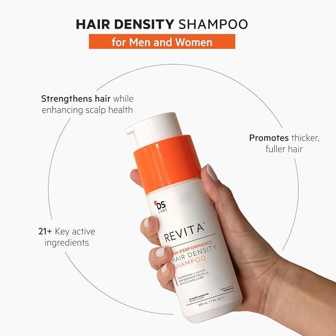 DS Labs Revita Shampoo – High-Performance Hair Density Shampoo, Volumizing & Thickening, Fuller, Healthier-Looking Hair, Sulfate & Silicone Free, For Men & Women, 205mL (Pack of 2)-BrightBean Baby