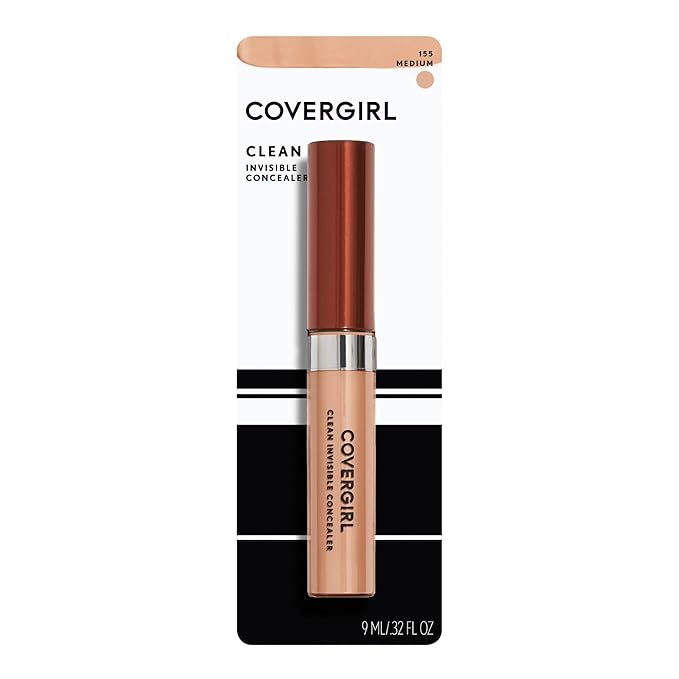 COVERGIRL Clean Invisible Lightweight Concealer Medium, .32 oz (packaging may vary)-BrightBean Baby