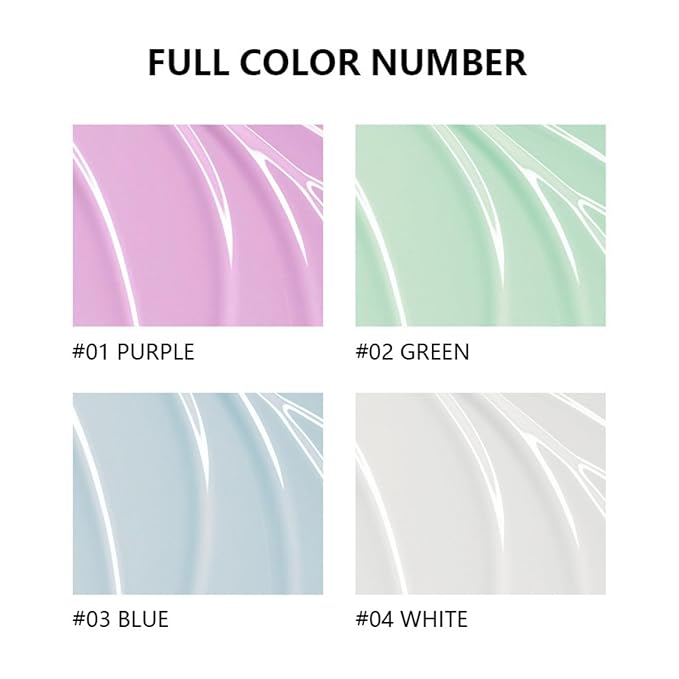 MAEPEOR Moisturizing Face Primer 4 Colors Long Lasting Matte Face Primer For Neutralizing Uneven Skin Tones & Brightening Complexion (04 White)-BrightBean Baby