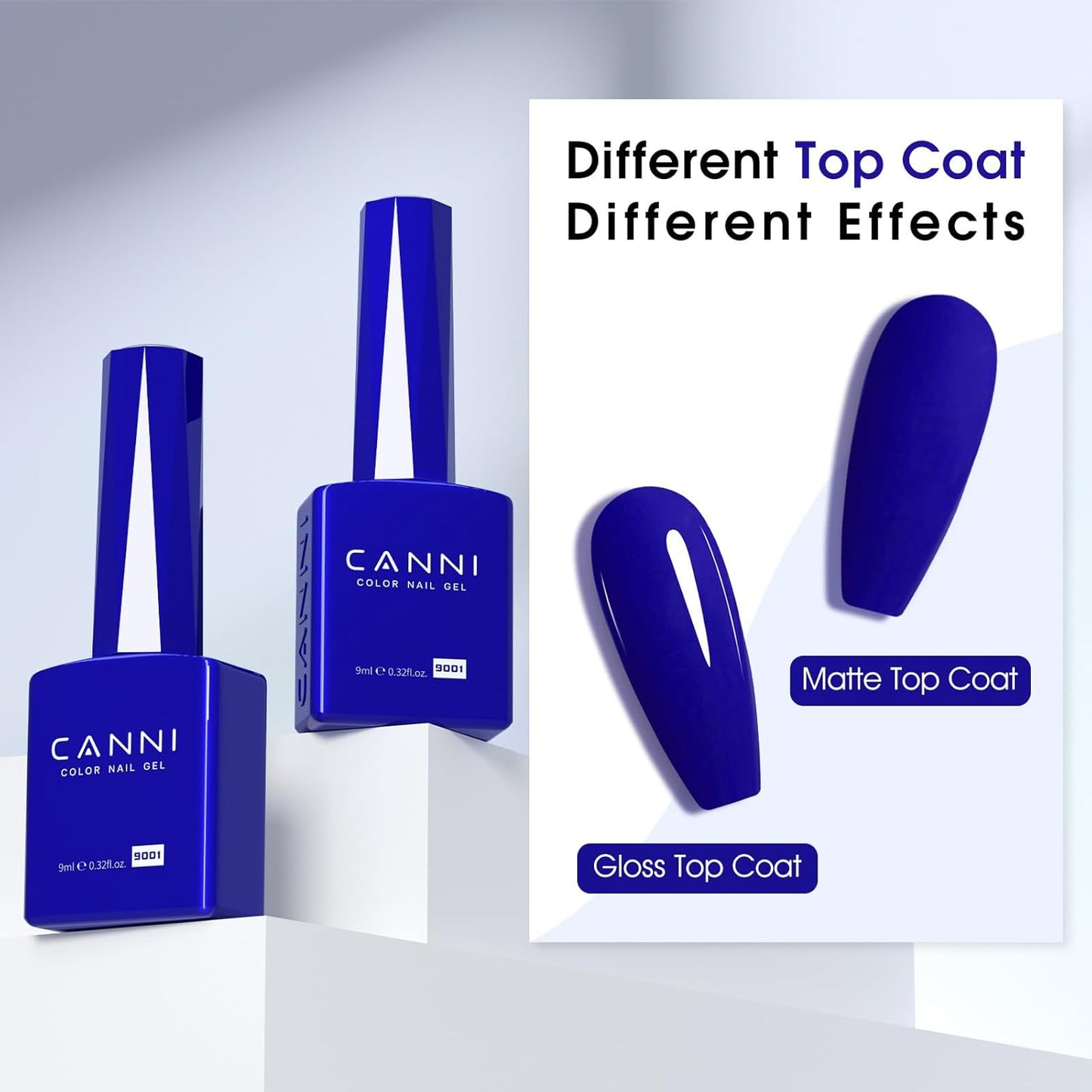 CANNI Royal Blue Gel Nail Polish – Classic Deep Navy Blue UV LED Soak Off High Gloss, Long Lasting Nail Polish Gel for Salon and Home Manicure-BrightBean Baby