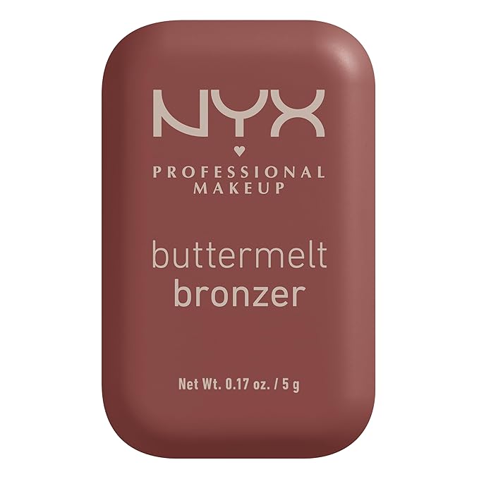 NYX PROFESSIONAL MAKEUP Matte Buttermelt Bronzer, Longwear Face Makeup with Up to 12 Hours of Wear, Vegan Formula - Butta Dayz-BrightBean Baby