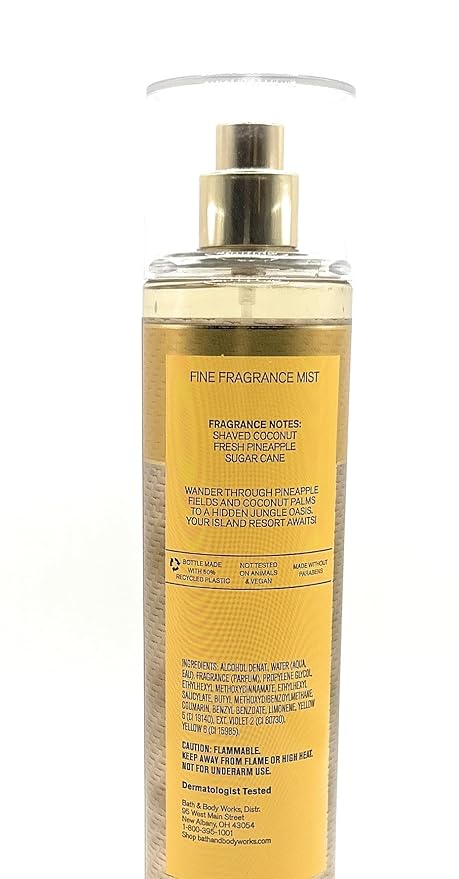Bath & Body Works Coconut Pineapple Fine Fragrance Mist 8 Fluid Ounce Body Spray-BrightBean Baby