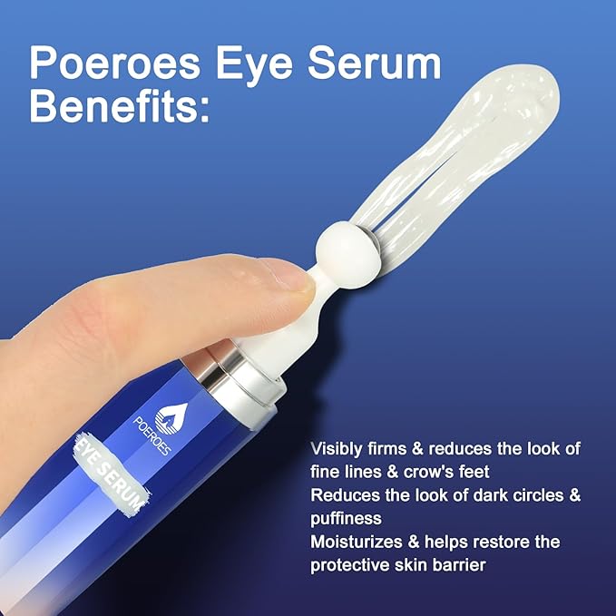 eye serum for dark circles and puffiness - 8% Caffeine, 8% Retinol - Dark Circle Remover, Puffy Eyes & Bags - Under Eye Cream, 1.5 fl. oz-BrightBean Baby