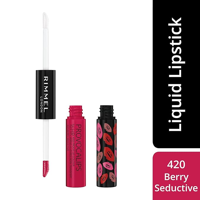 Rimmel Provocalips Lip Colour, Berry Seductive, 0.14 Fluid Ounce (Pack of 2)