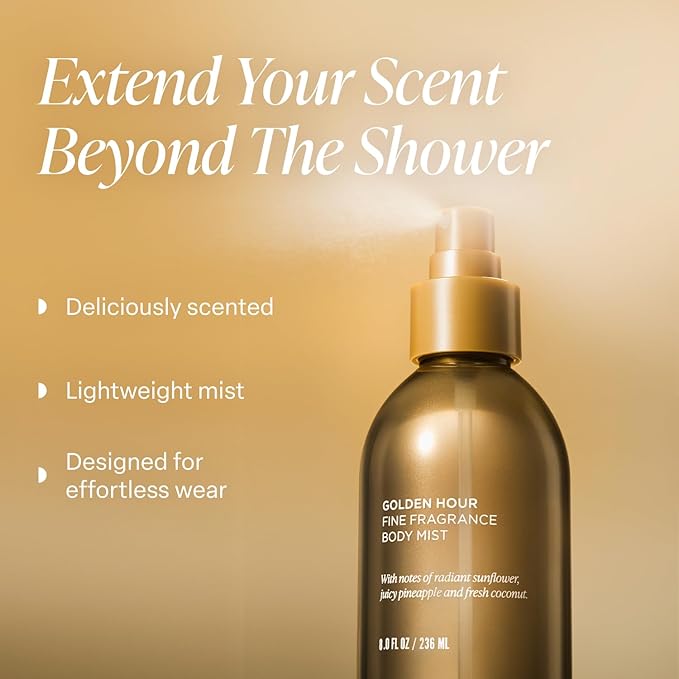 Saltair Body Mist 2 Pack - Fine Fragrance, Lightweight Body Spray Mist with Golden Hour Scent. Long Lasting Perfume Mist. 2x 8oz Bottles-BrightBean Baby