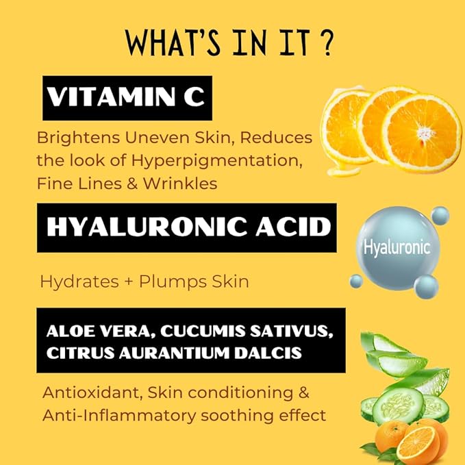 Vitamin C Serum, Sulphate-Free, Organic+ Natural Formula, Brightens Uneven Skin, Made In Canada, 29.5ml-BrightBean Baby