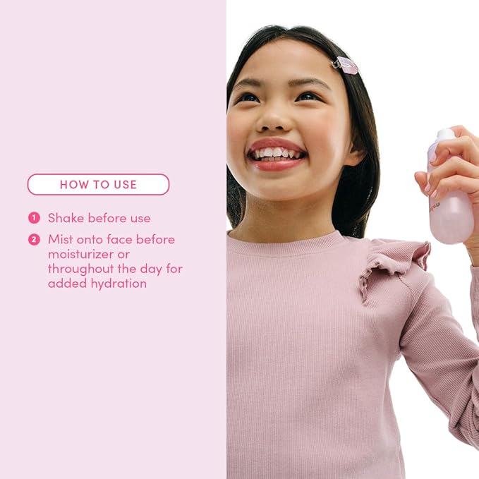 Evereden Kids Multi-Vitamin Hydrating Face Mist | Nourishing Face Spray, Preppy Skincare Essential for Ages 6+ | Clean Formula Safe for Sensitive Skin | Multi-Vitamin Complex, Peach & Mango Juice-BrightBean Baby