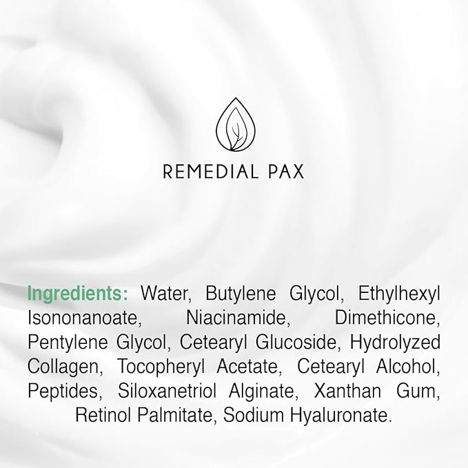 REMEDIAL PAX Eye Cream for Dark Circles and Puffiness, Bags Under Eyes Treatment, Anti-Aging Collagen Eye Cream for Wrinkles, Day & Night Caffeine Eye Cream with Niacinamide Dimethicone-BrightBean Baby