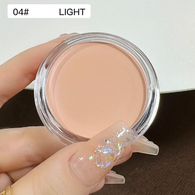 7 Color Solid Concealer Full Coverage Correcting Cream Concealer Waterproof Long-lasting Under Eye Concealer for Dark Circles Color Corrector Pro Concealer (Color 04)-BrightBean Baby
