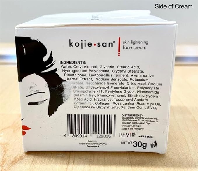 Kojie San Skin and Body Soap 2 Piece Set – Original Kojic Acid, Dark Spot Remover Soap Bar with Coconut & Tea Tree Oil – 65g x 2 Bars & 30g Face Cream-BrightBean Baby