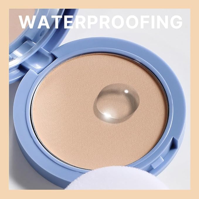 Pressed Matte Face Powder Makeup & Setting Powder for Poreless Wrinkle Blurring Contour Concealer Finishing,Lightweight,High Coverage,Shine Control, N.W 10g (03#)-BrightBean Baby