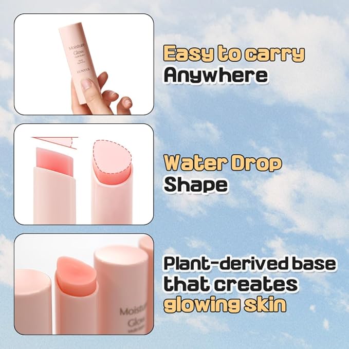 EUNYUL Moisture Glow Multi Balm Stick 0.35 Oz. Facial Balm for Hydrating & Nourishing-BrightBean Baby