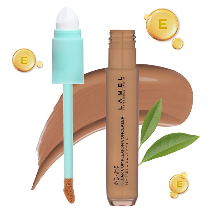 LAMEL OH my Clear Face Concealer - Vitamin E & Tea Tree Extract - Skin Care, Moisturizing & Waterproof - Anti-Aging Formula - Brightening & Protection, 405-0,23 fl.oz-BrightBean Baby