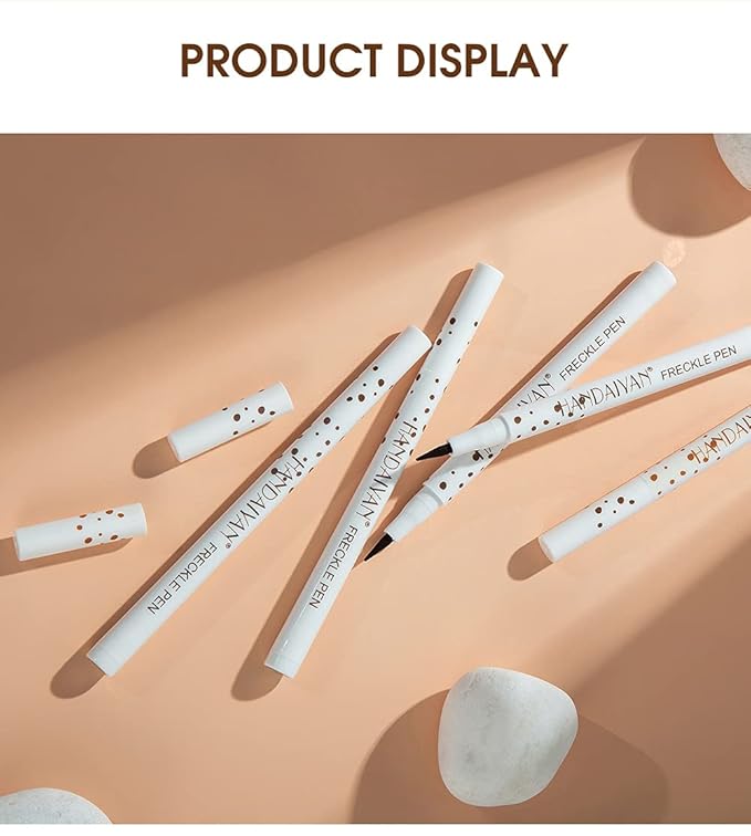 AKARY 4 Colors Freckle Pen Professional Lifelike Face Concealer Point Out Natural Waterproof Longlasting Soft Artificial Freckles Fine Makeup Freckle Pen Life Face Decoration (01+02+03+04)-BrightBean Baby