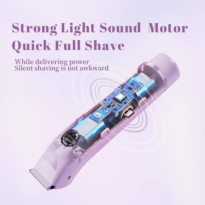 4-in-1 Waterproof Bikini Hair & Body Hair Trimmer - Rechargeable Shaver - IP7-compact for Travel, Cordless Use-BrightBean Baby