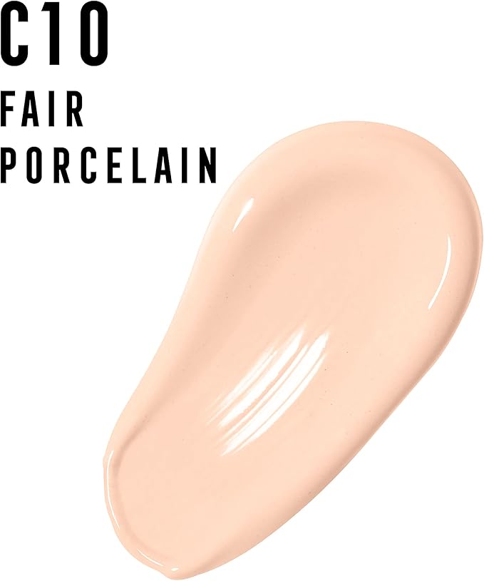 Max Factor Facefinity 3-in-1 All Day Flawless Liquid Foundation, SPF 20-10 Fair Porcelain, 30 ml-BrightBean Baby