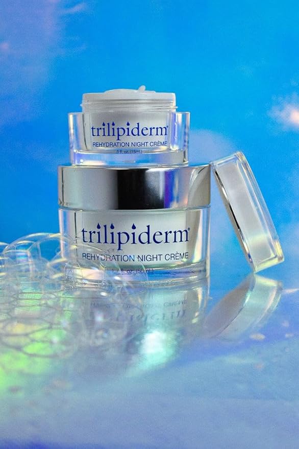 Trilipiderm Rehydration Night Crème .5oz Travel Size Night Rejuvenation with Anti-Aging Hyaluronic Acid and Retinol-BrightBean Baby