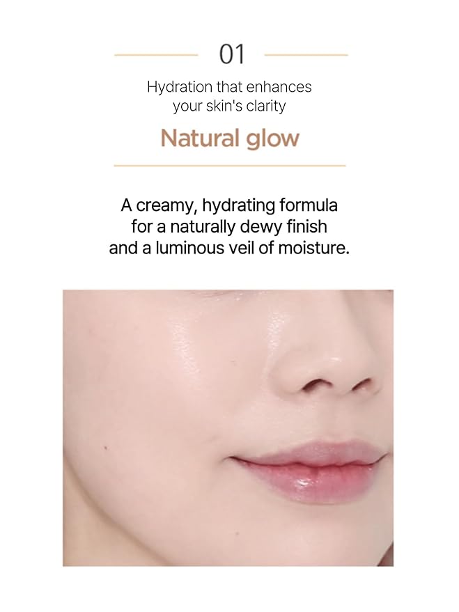 JUNG SAEM MOOL Essential Skin Nuder Cushion 28N Camel 0.49 Fl Oz, No Refill, Natural Radiant Finish Cushion Foundation with Buildable Coverage, Lightweight Texture, Korean Foundation Makeup-BrightBean Baby