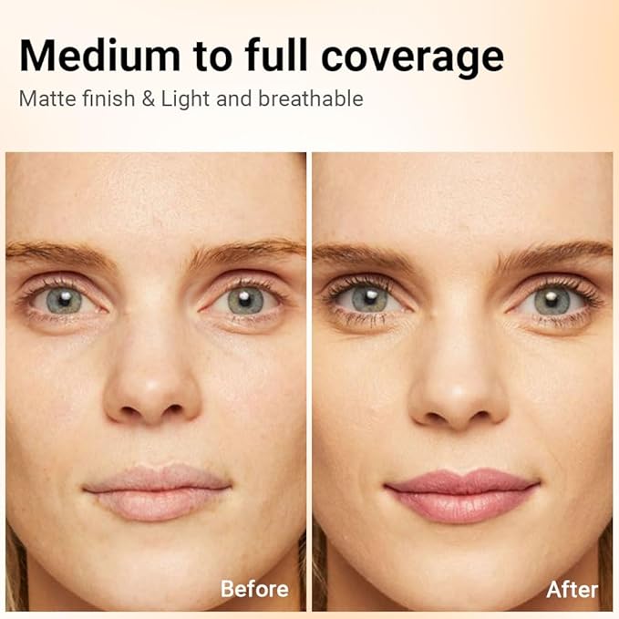 Pressed Matte Face Powder Makeup & Setting Powder for Poreless Wrinkle Blurring Contour Concealer Finishing,Lightweight,High Coverage,Shine Control, N.W 10g (01)-BrightBean Baby