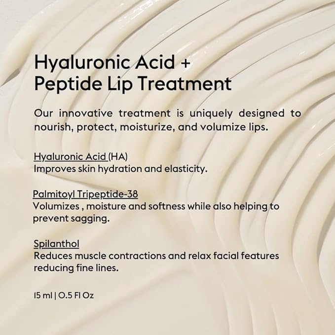 Alfie Hyaluronic Acid Lip Booster -Natural Flavor -15ml/0.5 Fl. Oz -Peptide Lip Treatment -Lip Plumper and Filler -Lip Serum and Moisturizer -Lip Volume Hydrating Treatment -Vegan Friendly, Non-Toxic-BrightBean Baby