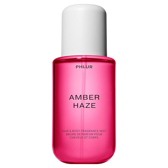 PHLUR Amber Haze Body Mist - Hair & Body Mist Fragrance - Amber, Jasmine, Saffron & Vanilla Body Spray (8 Fl Oz)-BrightBean Baby