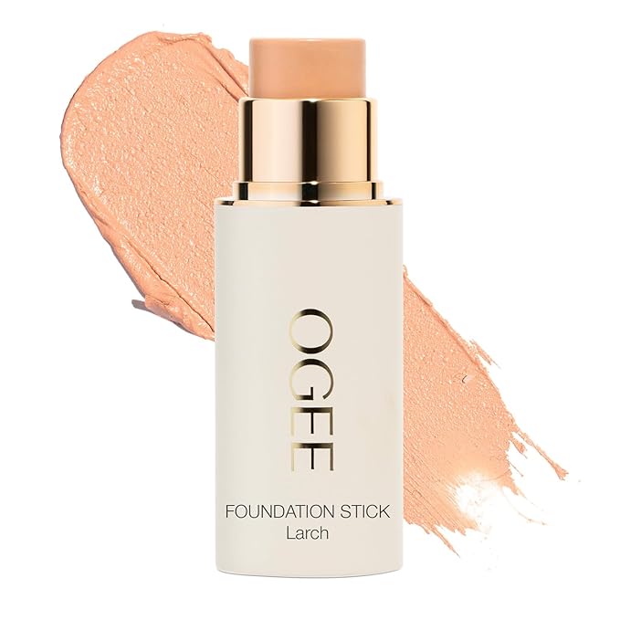 Ogee Sculpted Complexion Foundation Stick (Larch 2.25C - Light Medium, Beige Undertones) Full Coverage Foundation Makeup - Instantly Balance & Even Complexion - 70% Organic Ingredients-BrightBean Baby