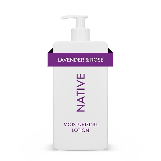 Native Body Lotion Contains Naturally Derived Plant-Based Moisturizers for Women and Men | Restores Dry Skin, Lavender & Rose, 16.5 fl oz-BrightBean Baby