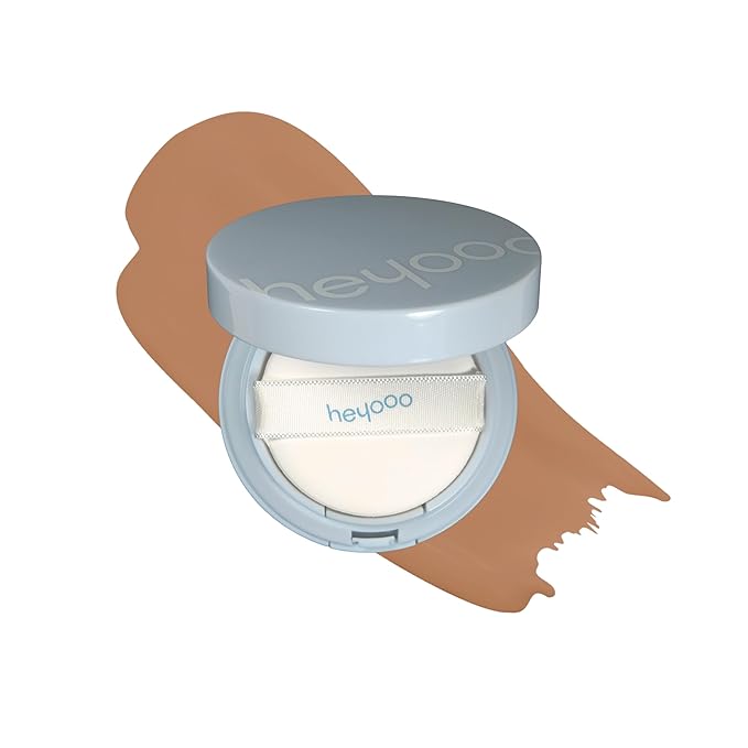 Natural Glow Foundation - Light to Medium Coverage Cushion Foundation Makeup with Hyaluronic Acid & Tea Tree Extract - Vegan & Cruelty-Free Cream Foundation - K Beauty - 15g/0.52oz - Praline-BrightBean Baby