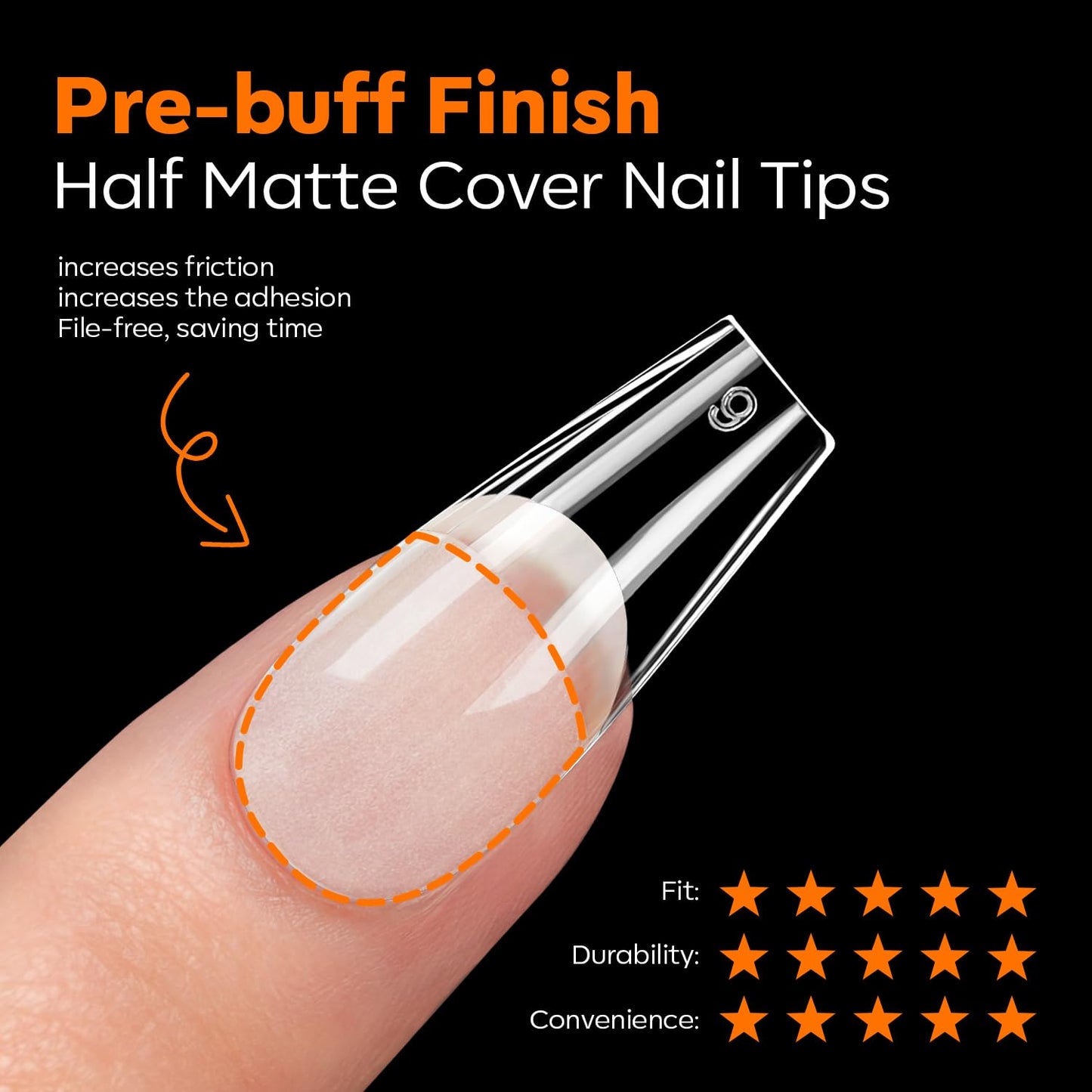 modelones Medium Coffin Nail Tips, Pre-shaped Soft Gel Tips Fake Nails False Acrylic Clear Full Cover Press on Extension Kit Gel Manicure DIY at Home 216PCS 12Sizes-BrightBean Baby