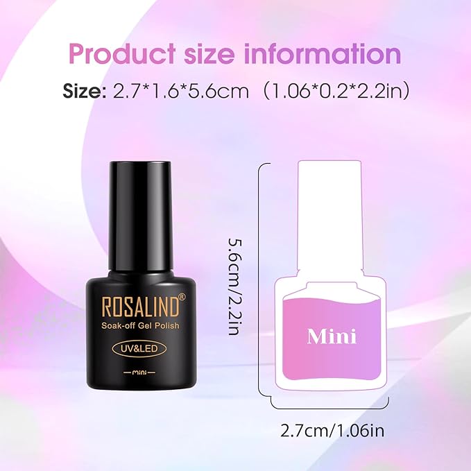 ROSALIND Cateye Gel Polish, 8 Colors Holographic Magnetic Cat Eye Gel Nail Polish Set with Magnet, Red Blue Purple Black Gel Polish Galaxy Collection Nail Art Gift DIY at Home-BrightBean Baby