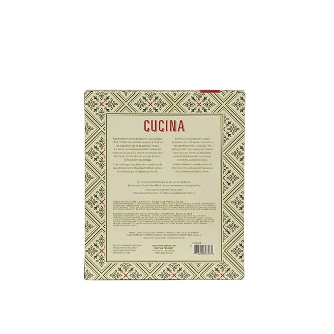 Fruits & Passion Cucina Coriander and Olive Tree Hand Care Duo-BrightBean Baby