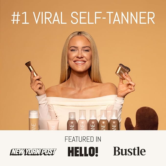 Natural Sunless Tanning Mist 7oz - Organically Derived Self-Tanner Spray, Lightweight & Non-Sticky, Streak-Free Glow, For All Skin Types, Vegan & Cruelty-Free