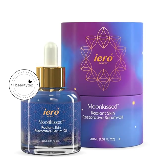 ieró Beauty Moonkissed Radiant Skincare Restorative Serum Oil | Face Moisturizer | Hydrating Face Oil | Anti Aging | Restore Suppleness | All Skin Types | Paraben & Silicone Free, 1 FL OZ/30ML-BrightBean Baby