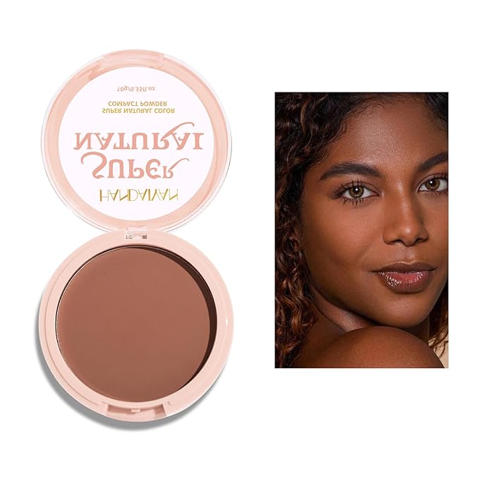 Pressed Face Powder Makeup Mineral Foundation Finishing Powder Pressed Finishing and Setting Powder Loose Setting Powder Makeup #08-BrightBean Baby