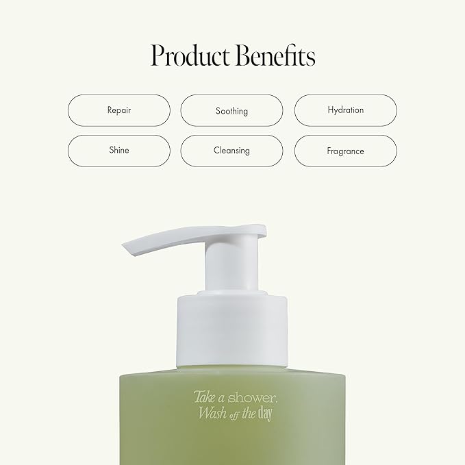 Patchouli Garden Damage Repair Shampoo - Korean Hair Care Nourishing Shampoo for Men & Women w/Patchouli Leaf Water, Protein Complex & Green Herb Complex - Vegan Scalp Cleanser (15.22 fl.oz)-BrightBean Baby