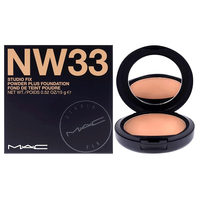 Mac Studio Fix Powder Plus Foundation Nw33 15gm/0.52 Oz-BrightBean Baby