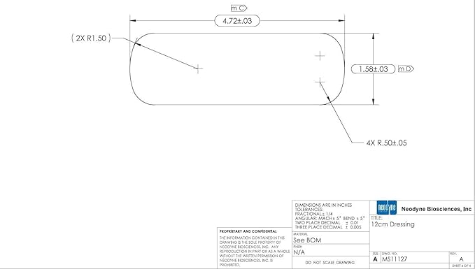Embrace Active Scar Defense for New Scars, FDA-Cleared Medical-Grade Silicone Scar Sheets for Hypertrophic & Keloid Scar Treatment, 4.7 Inch, Large, 30-Day Supply-BrightBean Baby