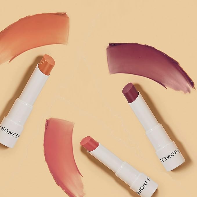 Honest Beauty Tinted Lip Balm 3-Pack | Antioxidant-rich Acai Extracts + Avocado Oil | EWG Certified, Vegan, Cruelty Free-BrightBean Baby