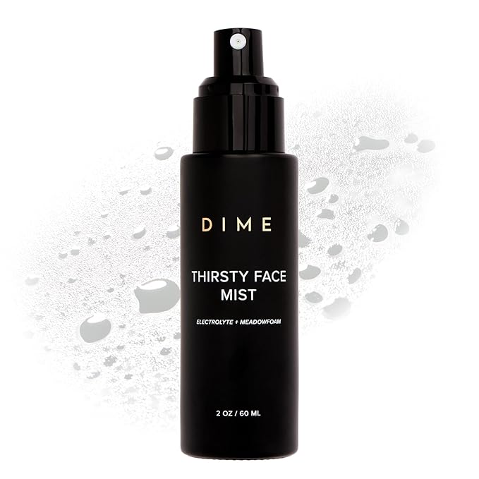 Dime Beauty Thirsty Face Mist with Electrolytes, Meadowfoam, and Sea Buckthorn, Hydrating Facial Spray, 2 oz / 60 ml-BrightBean Baby