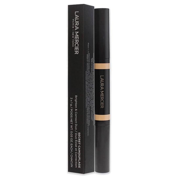 Laura Mercier Secret Camouflage Concealer Duo Stick - 1W Light with Warm Undertones Women 2 x 0.03 oz-BrightBean Baby