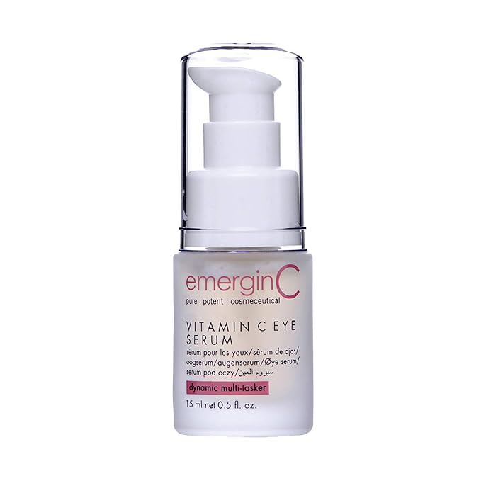 emerginC Vitamin C Eye Serum 12% - Gentle Eye Serum with Chamomile + Grape Seed Extract to Target the Appearance of Fine Lines, Puffiness + Pigmentation (0.5 oz, 15 ml)-BrightBean Baby