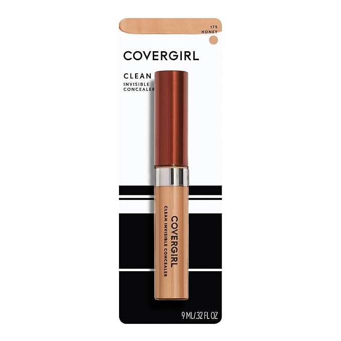 COVERGIRL Clean Invisible Lightweight Concealer Honey, .32 oz-BrightBean Baby