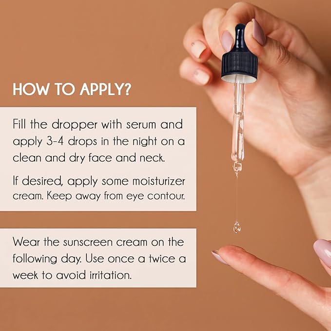 Pure Vitamin C Facial Serum with Salicylic Acid and Glycolic Acid, Anti-Wrinkle, Anti-Acne and Anti-Blackhead, Dark Spot Correcting, 7,5% AHA, Sebum Balance, ¾ oz-BrightBean Baby