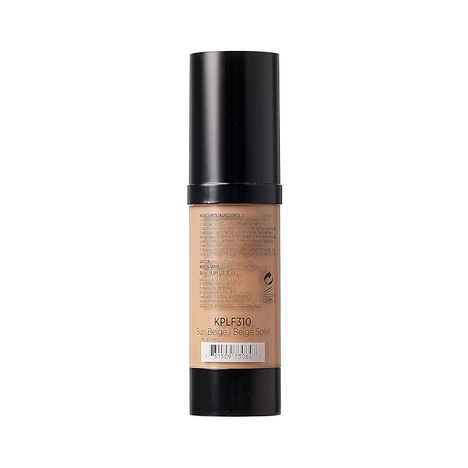 Kiss New York Professional Liquid Foundation - Lightweight and Hydrating Formula, Natural Finish, Control Shine, Cover Pores, Medium to Full Coverage, Green Tea Extract (Sun Beige)-BrightBean Baby