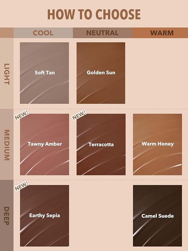 SHEGLAM Sun Sculpt Cool Toned Liquid Contour Stick Long Lasting Cream Bronzer Makeup - Earthy Sepia-BrightBean Baby